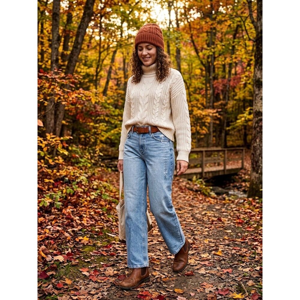 American Eagle High Waisted Stovepipe Strigid Jeans 4 27 Light Wash Straight Leg